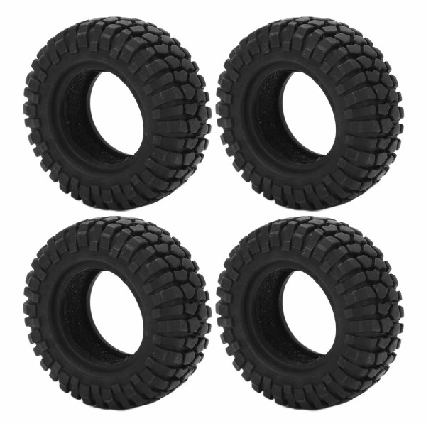 4 st Micro Crawler Däck Mjukt Gummi Hjul Uppgraderingsdel för Axial SCX24 1/24 RC Biltillbehör Typ B