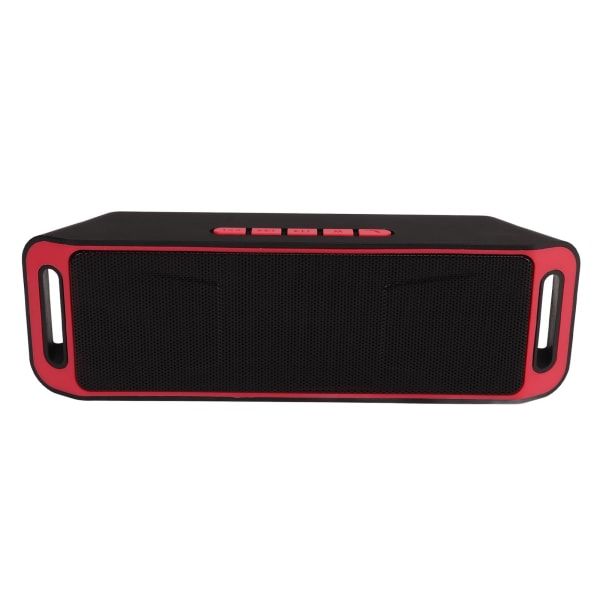 Bluetooth Dual Højttalere Trådløs bærbar højttaler Multifunktionel Mini Bluetooth højttaler til hjemmet udendørs bil Rød