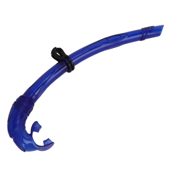 Dykkersnorkel PVC Easy Breath Snorkel Dykkersnorkelrør med komfortabelt mundstykke til fridykning Blå