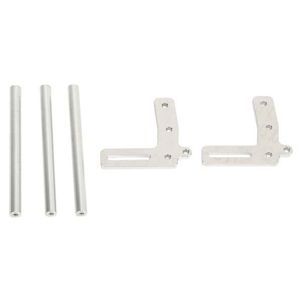 RC Front Bumper Aluminiumlegering Modellbil Front Bumper Erstatning for 1/10 RC Bil Sølv