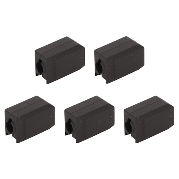 5 st Extruder Hotend Cover Svart Silikon Anti Stick Stabil Värmeblock Cover för Bambu Lab X1 Carbon P1P