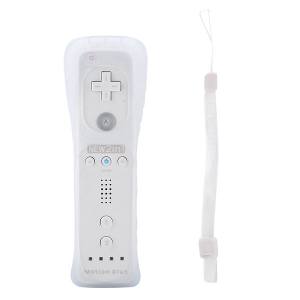 Somatosensorisk Game Handle Controller Gamepad Inbyggd accelerator för Nintendo Wii WiiU (Vit)
