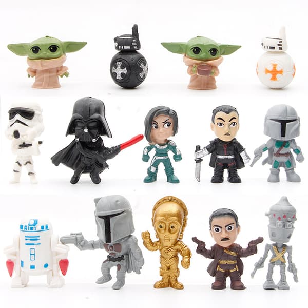 14 stk. Star Wars Kakefest-tilbehørskolleksjon Modell