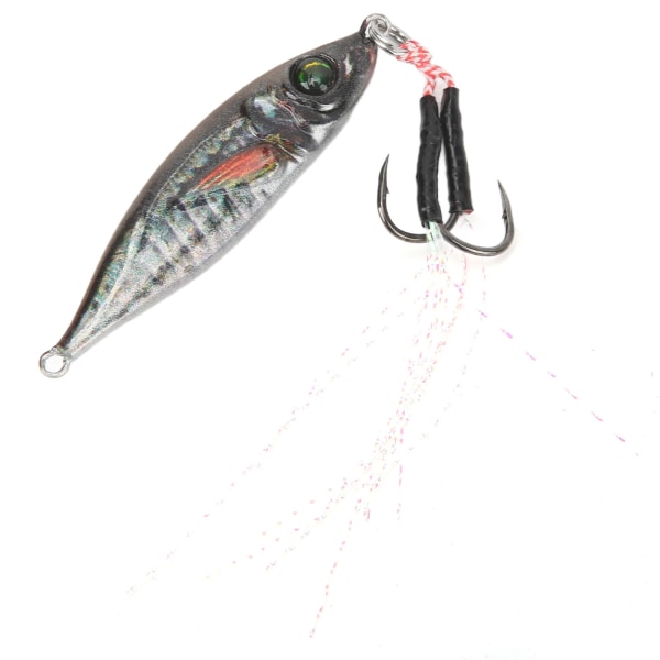 21g 3D-utskrift Simulering Järnplatta Lure Artificiellt fiskebete med krok för tonfisk Marlin Wajo Sailfish Tonfisk Model 2