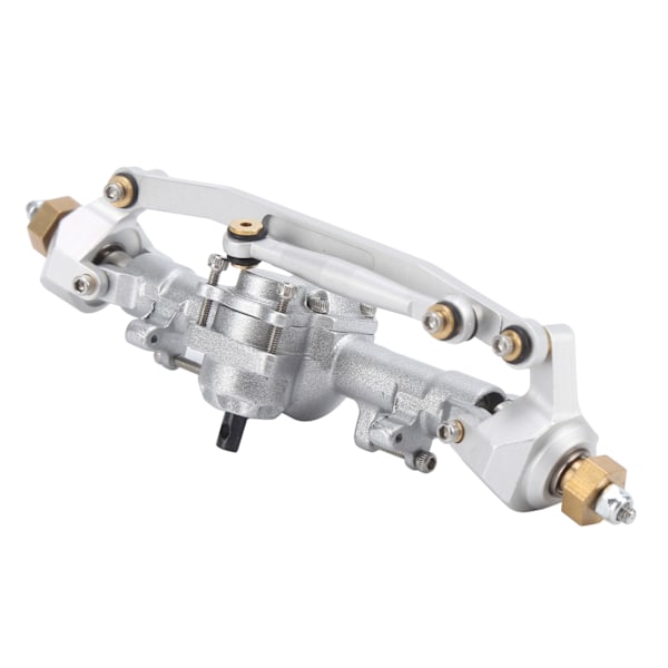 RC Metall Komplett Foraksel Akselmontering for Axial SCX24 90081 1/24 RC Bil Oppgraderingsdeler Sølv