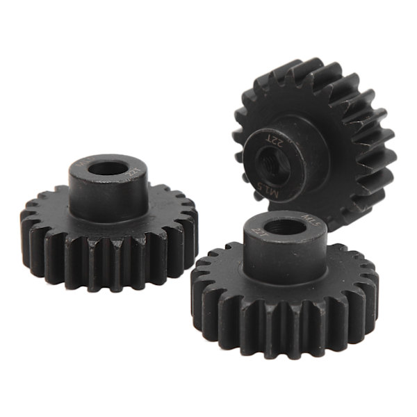 3kpl Teräs M1.5 Hammaspyöräsarja 8mm Moottorin Hammaspyörä M5 Ruuvilla 1/5 1/8 1/10 RC-autolle 22T