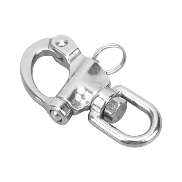 Roterende fjærkrok Rustfritt stål Snap Clip Spenne Spenne Metal Hardware Accessories128mm