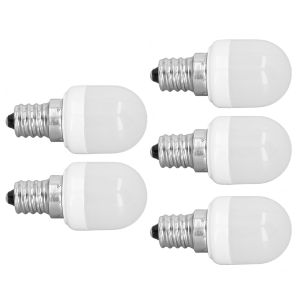5 st Taklampor 1,5W Hög Temperatur Resistent Vit 75 Ljusflöde E12 Sockel LED-lampor för Kontor Sovrum Korridor Vitt Ljus