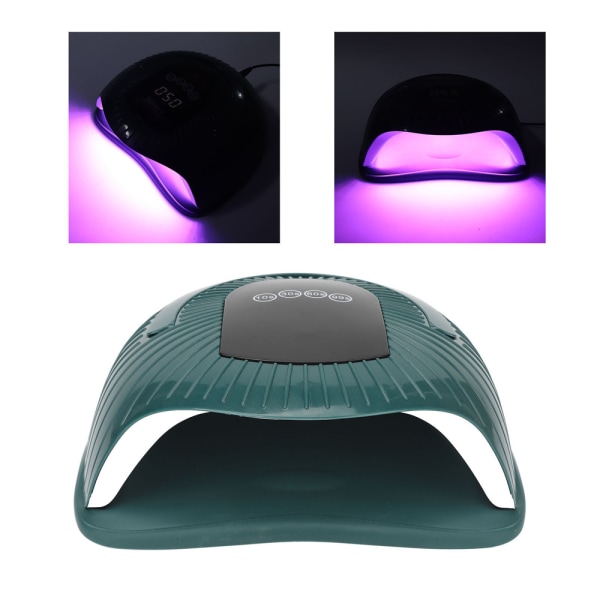 Neglelampe LED Smart Infrarød Sensor Justerbar 4 gir Nagelpolish Tørketrommel for manikyr 100‑240V EU-kontakt