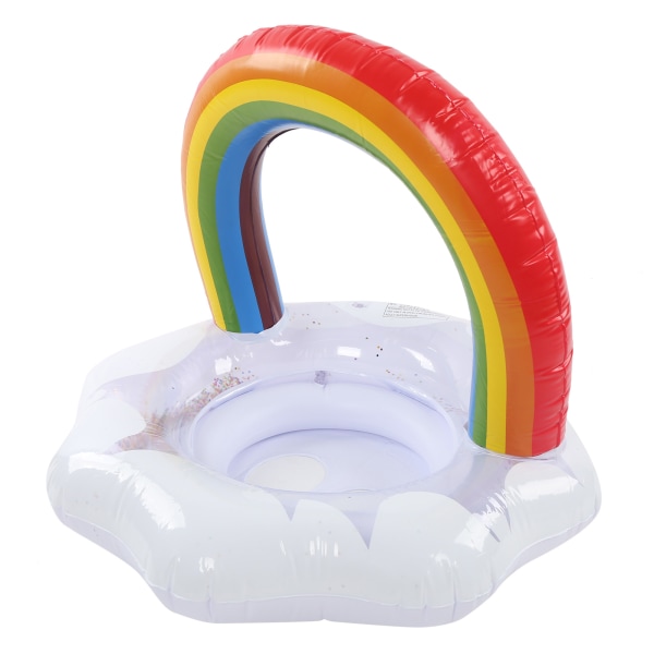 Baby Simning Float Rainbow Uppblåsbar Barn Simring med Safety Float Seat