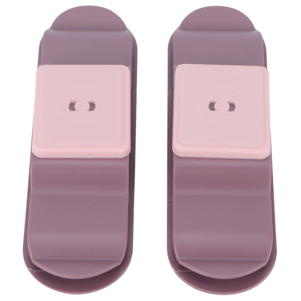 2 stk stikkontaktholder, roterbar, selvklebende ledningskabelpluggorganisator, rosa