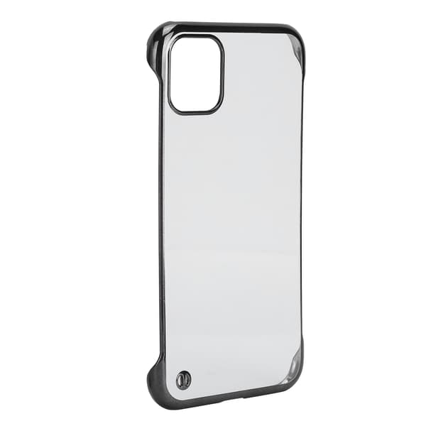 Elektropläterad Hård PC Iphone 11 Halv Ram Transparent Mobilskal
