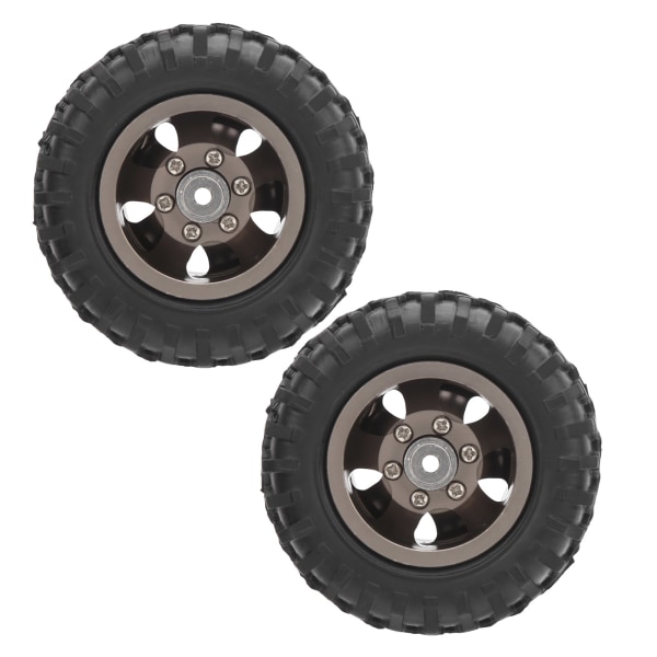 2 stk 55 mm aluminiumslegering bakdekk reservedeler Passer for WPL D12 1/10 RC lastebil (D12‑010T)