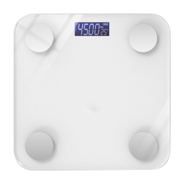Digital kropsvægtsvægt Smart Bluetooth elektronisk vægt og fedtvægt til mænd, kvinder Opladelig (med indbygget batteri)