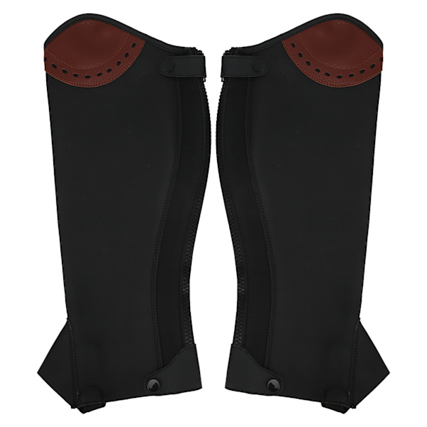 2 stk Skinn Half Chaps Hesteridning Half Chaps Benbeskytter for voksneXXL