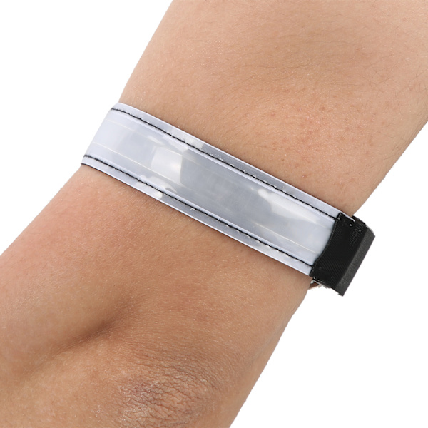 Outdoor Night Run Armband Light med LED Rechargeale Lattice Light Reflexive Lattice BandWhite