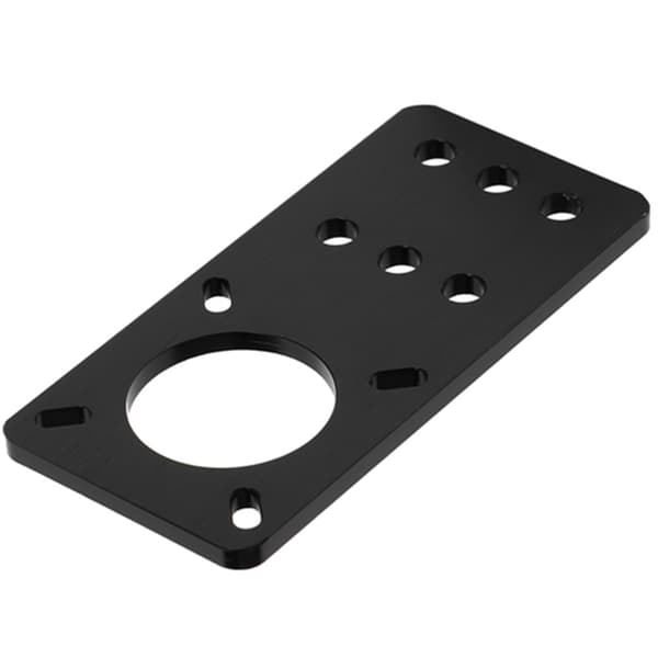 NEMA 17 Anodiseret Aluminium Steppermotor Monteringsplade 3D Printer Tilbehør (Sort)
