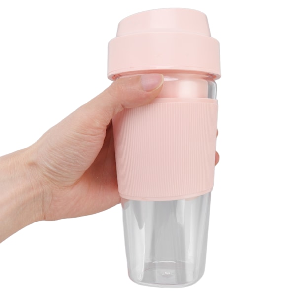 Elektrisk Juicer Kop 300ML 1200mAh Batteri USB Opladning Håndholdt Elektrisk Sikker Juicer Kop til Kontor Hjem Rejser Pink