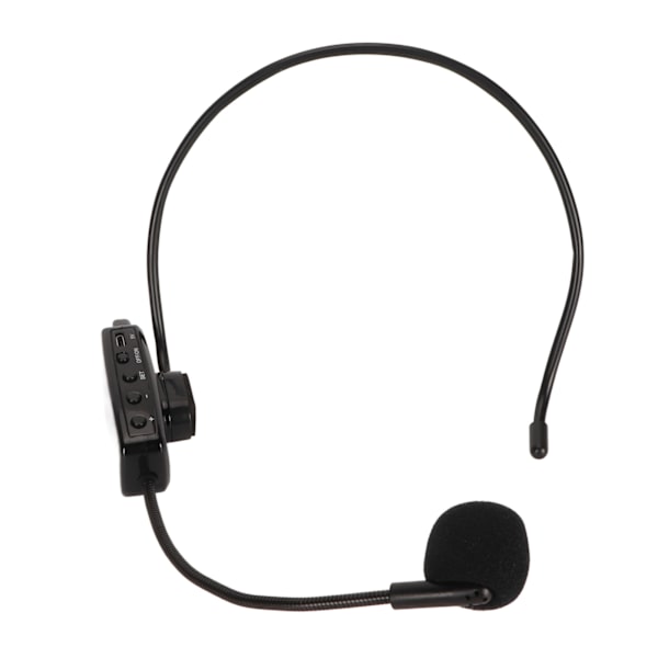 Trådløs mikrofon Headset Støjreduktion Genopladelig LED digital skærm UHF Head Mic til undervisningsscenen