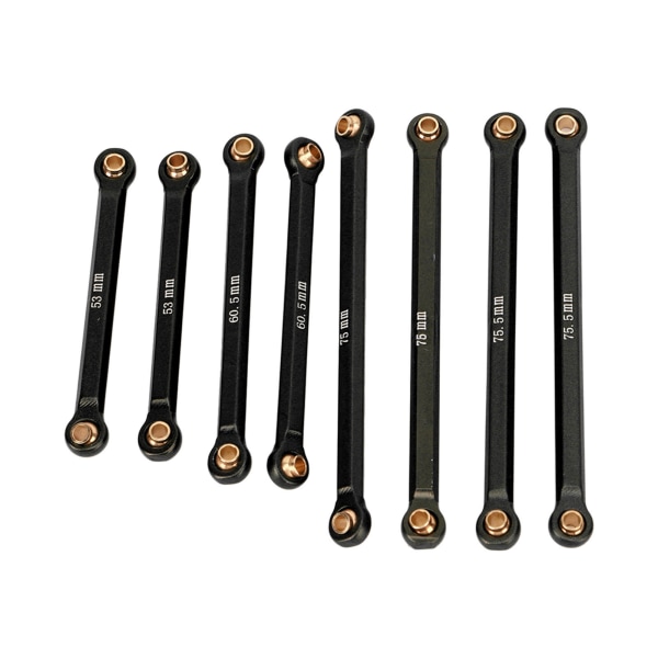 RC Rod Linkage Kit CNC aluminiumlegering Lättvikts RC Suspension Links Set för Traxxas 1/18 RC Car Black