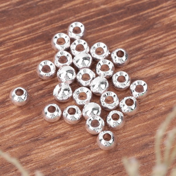 25 stk. Tungsten Flue Binding Runde Perler Jig Kroge Fiskegrej Tilbehør (3,8 mm)