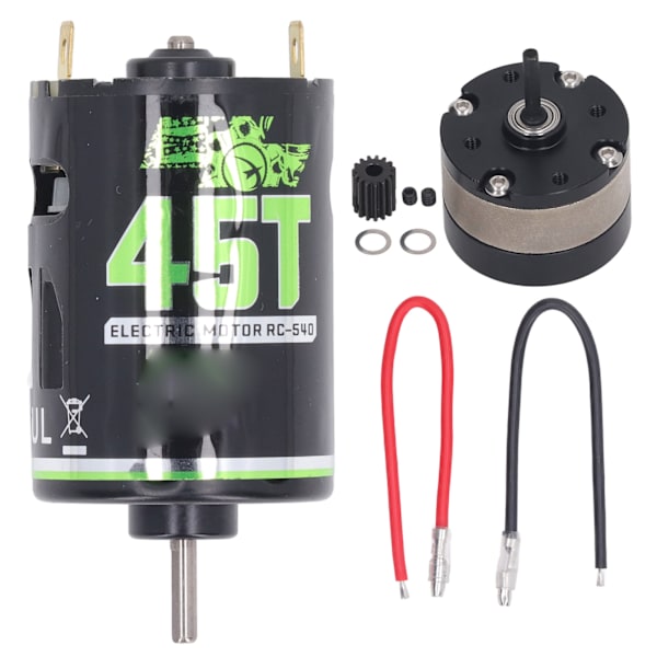 540 Børstemotor med 1/3 Reduktionsgearkasse Børstemotor til RC Bil RC Crawler 45T