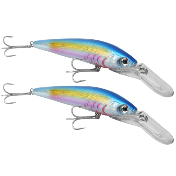 2 kpl muovinen keinotekoinen simulaatio syväsukellus Minnow viehekalastustarvike3#