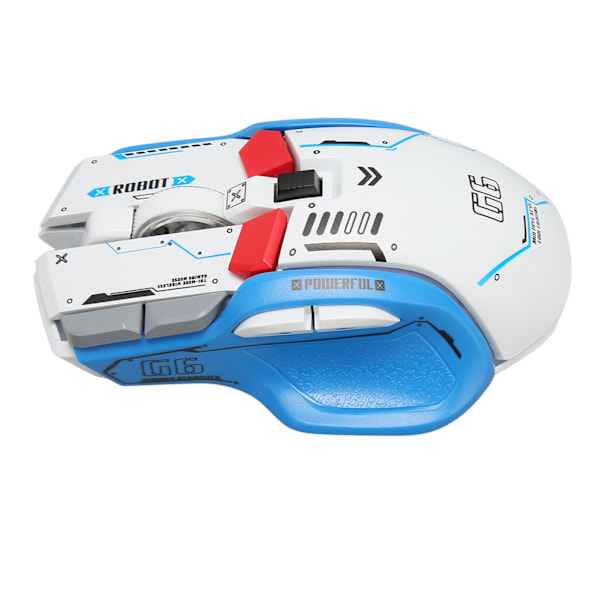 Pelihiiri 2.4G Langallinen Bluetooth 3 Tilaa 5 Säädettävää DPI Pelihiiri 11 RGB-Valolla Windowsille Androidille iOS:lle Valkoinen