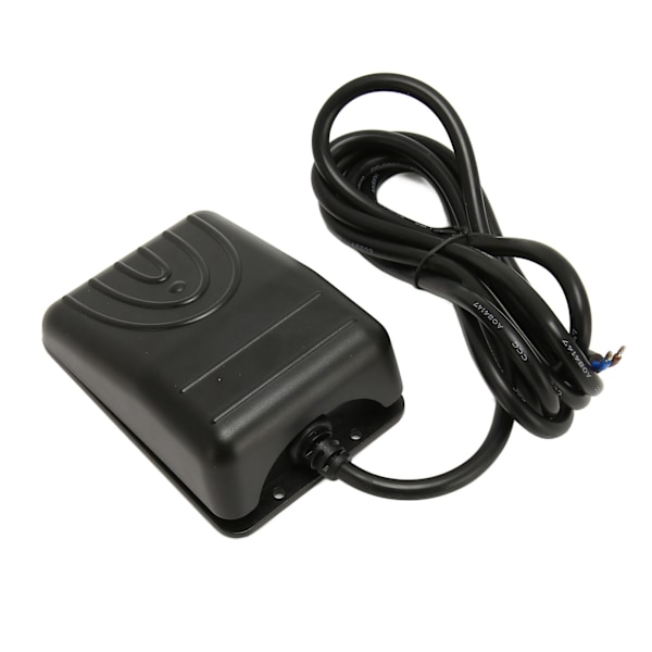 Fotomkopplare 16A 250V AC High Power Självåterställande Vattentät enkelfotpedalkontrollomkopplare med 6,6 fot kabel FS211W2S, 2-trådskärna