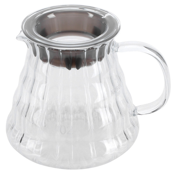 Kaffebehållare i hög borosilikatglas, vattenkokare, tekanna, tillbehör för hem och kontor, 500 ml