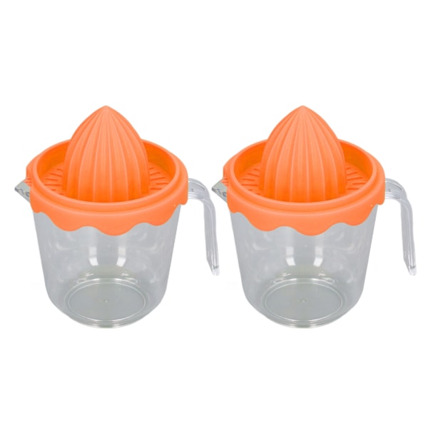 2 stk. Citrus Orange Juicer Citron Manuel Håndpresser PP Multifunktion til Husholdning Orange