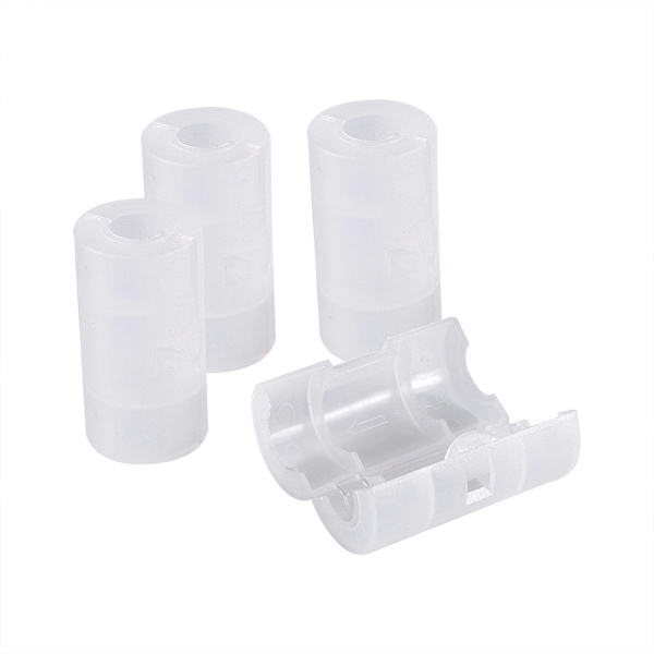4 Pakke AA til størrelse C Batteriadaptere Holder Switcher Converter Cases Box Hvid