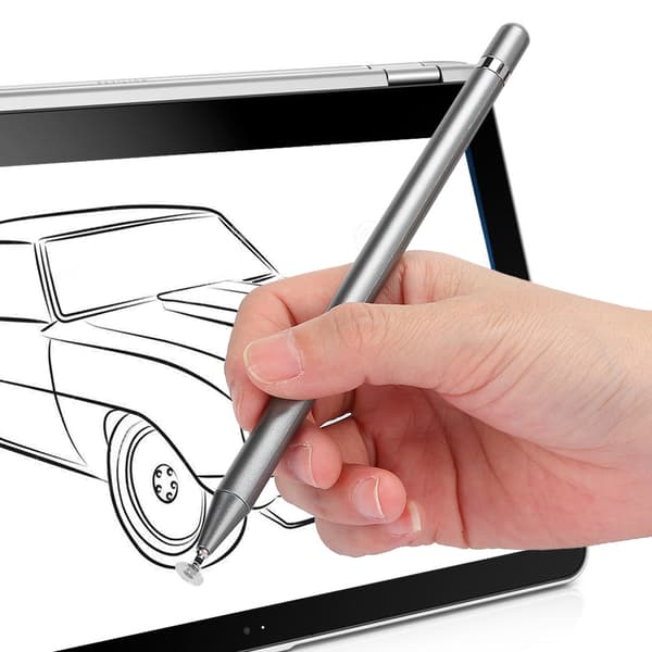 Skärm Touch Penna Tablet Stylus Ritning Kapacitiv Penna Universal för Android/iOS Smart Telefon Tablet Grå