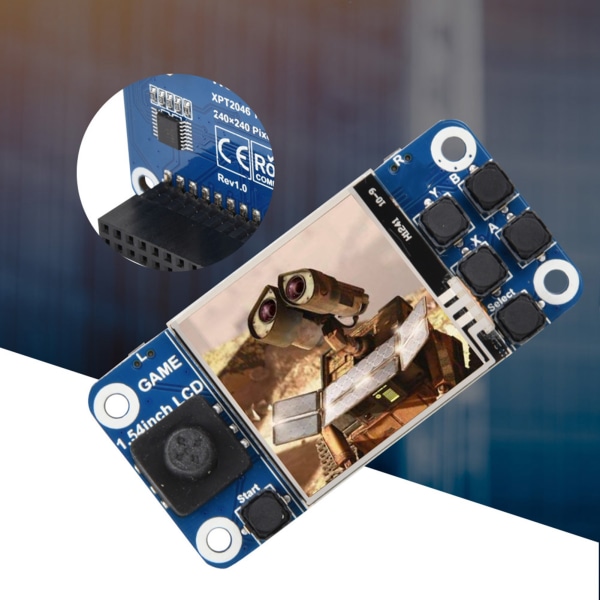 Minipelikonsolin 1,54 tuuman LCD-kosketusnäyttö Raspberry Pi:lle