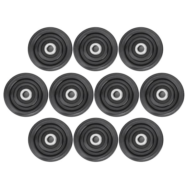 10 kpl Nylon Iron Fitness laakerihihnapyörä Kotikuntosalin lisälaitteet Harjoitusvoimaharjoittelutarvikkeet 75mm