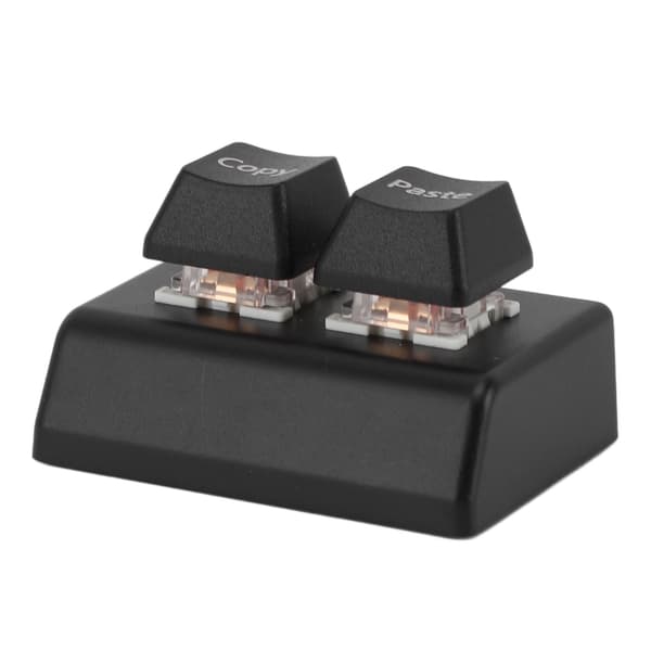 Programmerbart tastatur 2 taster Kopier Indsæt Rød Switch USB C-forbindelse Mini Mekanisk tastatur til Gaming Kontor Medier