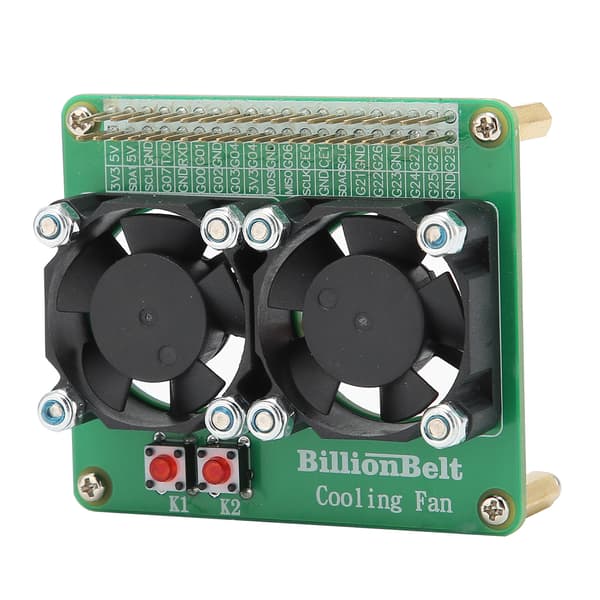 Raspberry Pi 3B 4B DC5V Køleventilator Enkelt Chip Computer Tilbehør Udskiftning