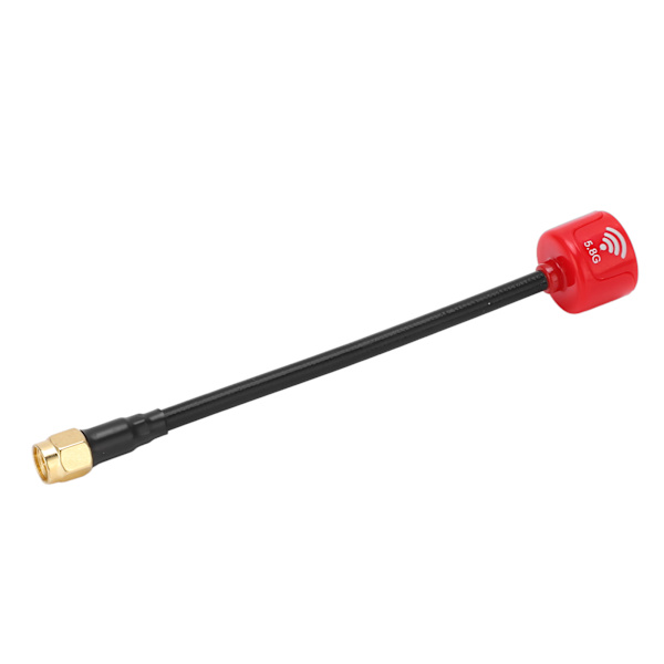 125mm 5.8GHz 2.5Dbi Antenn för Fjärrkontroll FPV Drönare Slagtålig RHCP Gain Antenn Röd