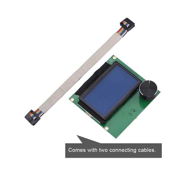 Erstatnings LCD-skjerm med 2 kabler for Creality CR‑10S 3D-printer