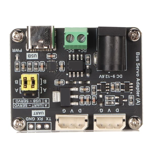 Busservodriverkort 9 til 12,6V inngang UART 5,5x2,1mm DC plassbesparende busservoadapter for ST SC-serien