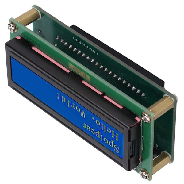 LCD-displaymodul 1602 Skärm Utbyggnadskort Tillbehör för Raspberry Pi Pico I2C Seriell Port