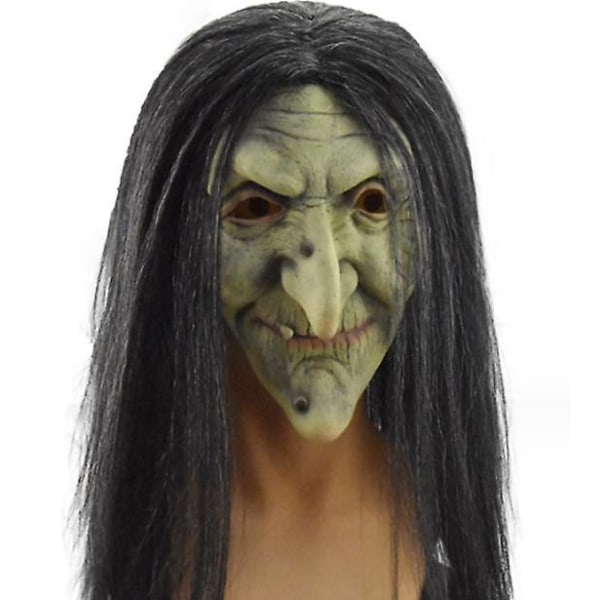 Green Witch Latex Mask - Ainutlaatuinen päänsuoja