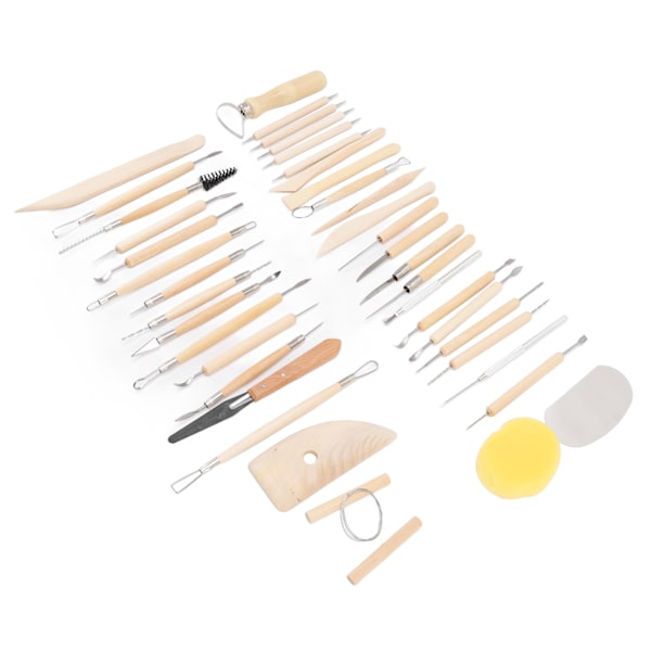 41 stk. Polymer Clay Sculpting Tools Multifunktion Clay Sculpting Tools til begyndere eksperter børn