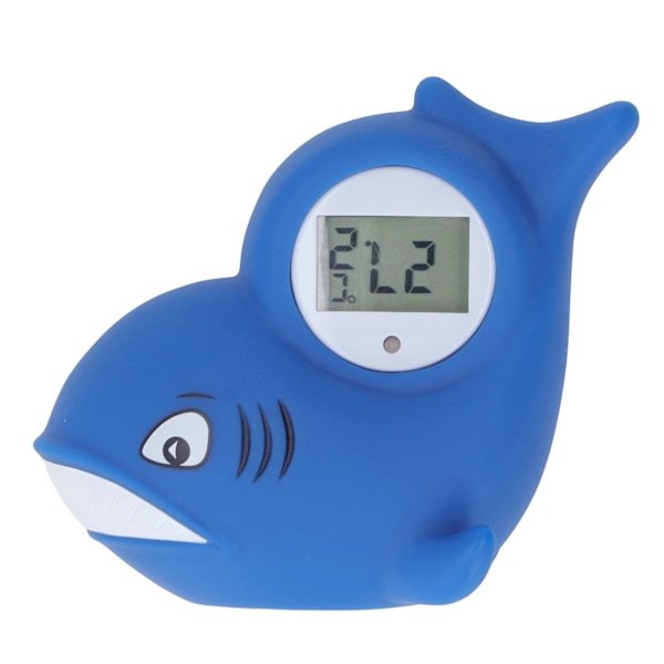 Cartoon Bath Thermometer IPX7 Waterproof Bathtub Thermometer Portable Water Temperature for Infant Baby Dark Blue