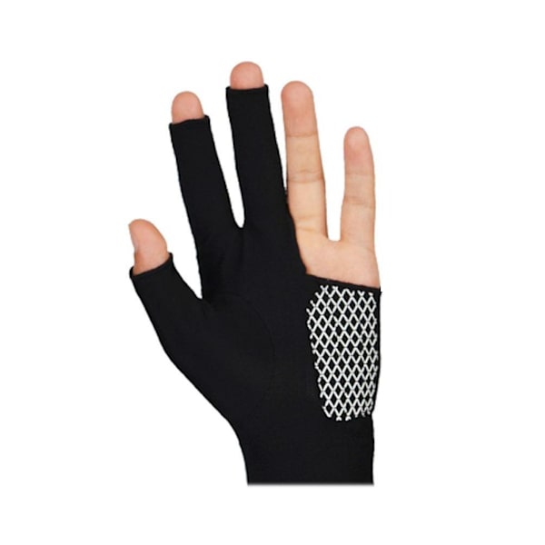 Biljardhandskar Three Finger Gloves Anti Skid Glove Snooker Billiard Cue Handskar