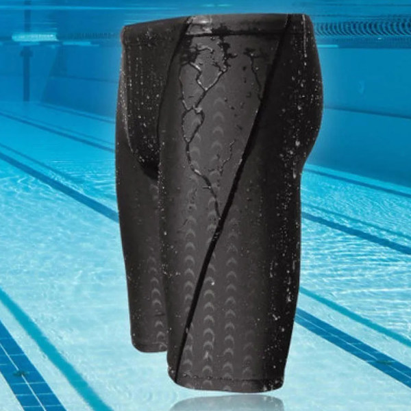 Simbyxor för män Andas Fashionabla Lätt Bekväm polyester Surfing Simshorts för män Svarta 4XL (75-85 kg)