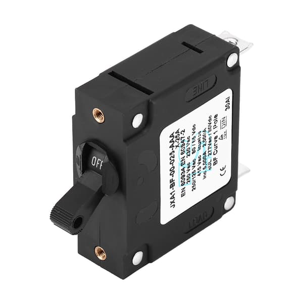 Holdbar DC AC Manuel ON Off Vippe Reset Switch Sikkerhedsafbryder 25A