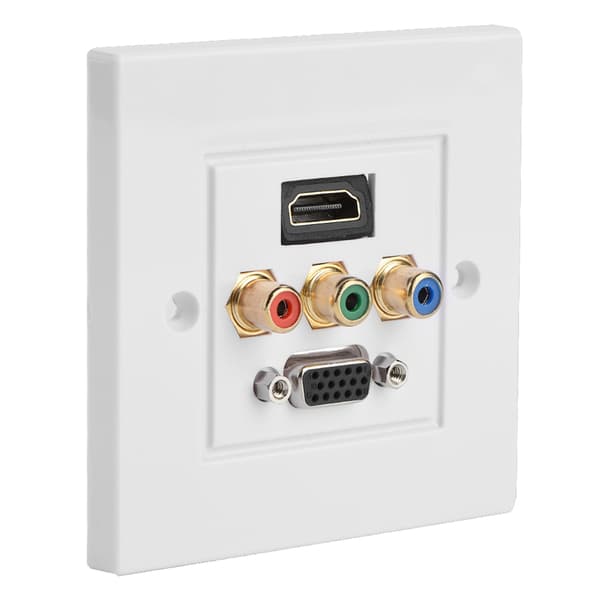 HDMI VGA 3RCA Multimedia Veggpanel Audio Video Socket