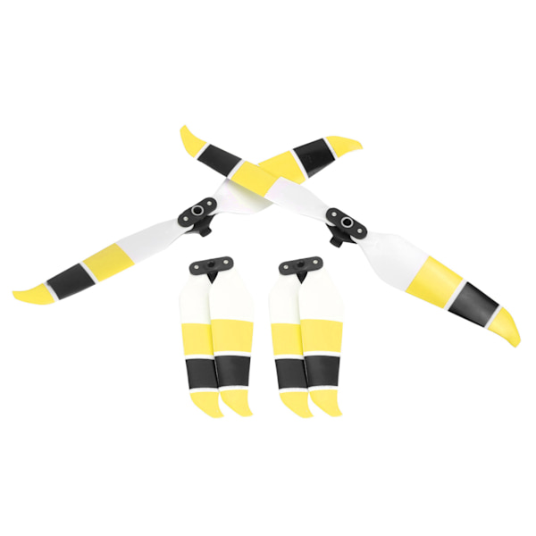 Värikkäät Propeller Drone Low Noise Props -potkurit Mavic Air 2/Air 2S -tarvikkeille (keltainen musta)