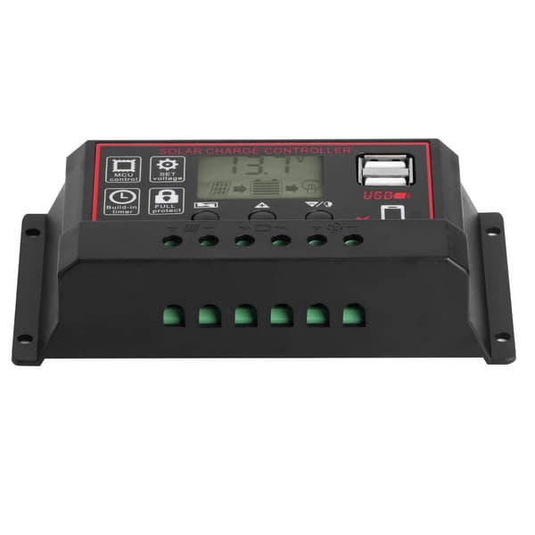 12V 24V 50A Solcelle Oplader Fotovoltaisk Controller USB 5V Output med Digitalt Display